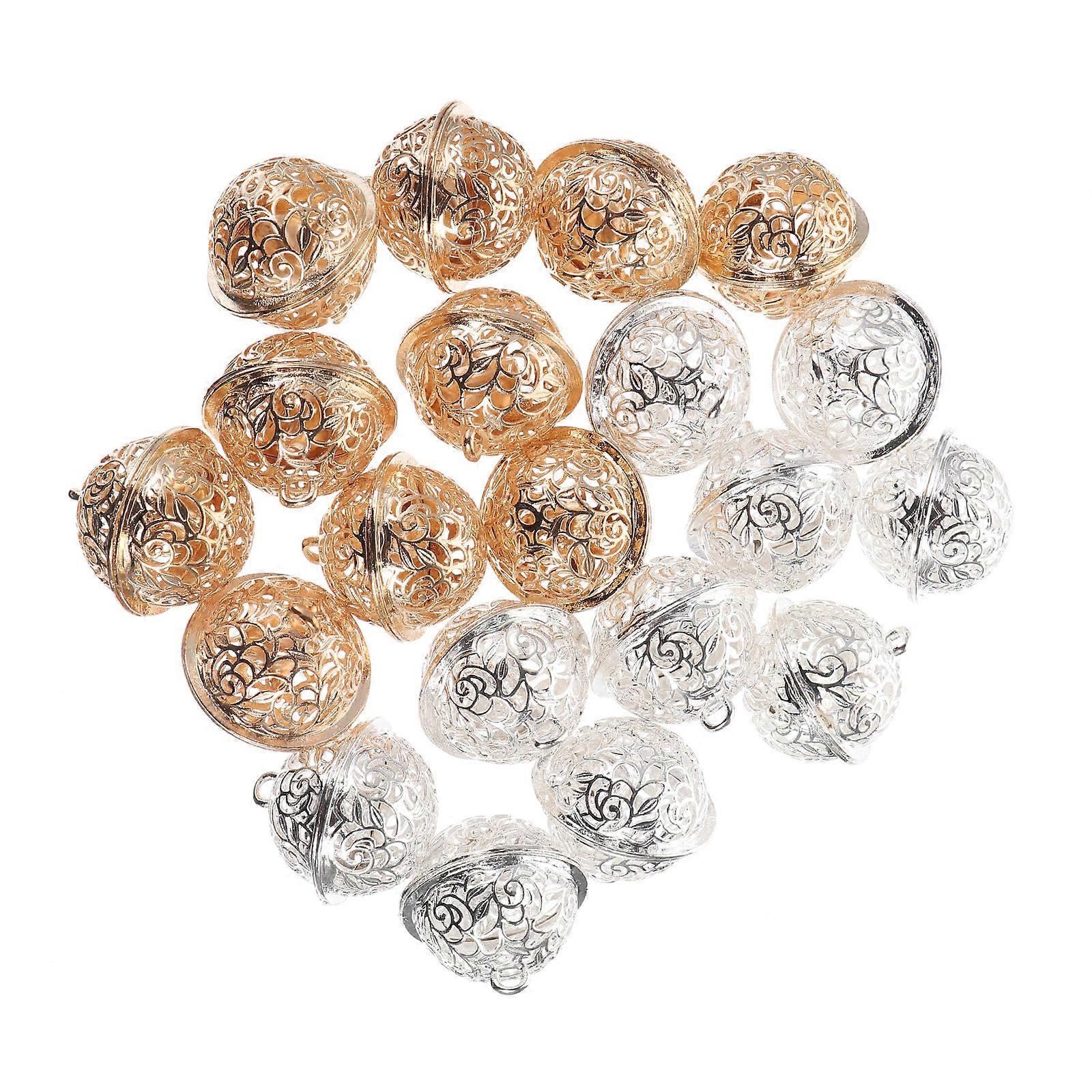 DIY Crafts Bells Jingle Bells Alloy Round for Wind Chimes and Dog Training 20Pcs
