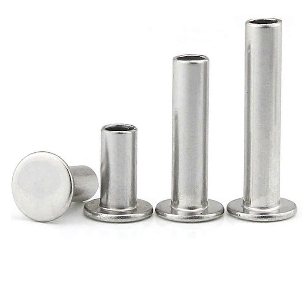 304 Stainless Steel Large Flat Rivets For Small Generators M3x35mm Pack Of 100