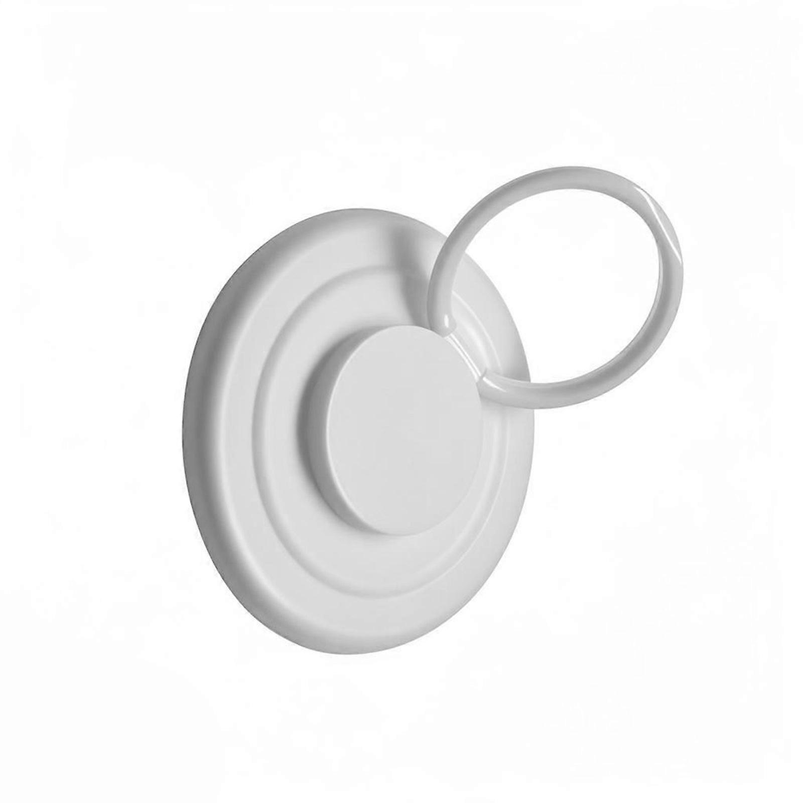 360 Rotating Magnetic Phone Back Sticker Pad Holder Rack Foldable Design Wireless Charging Secure Grip For Mobile Device  White