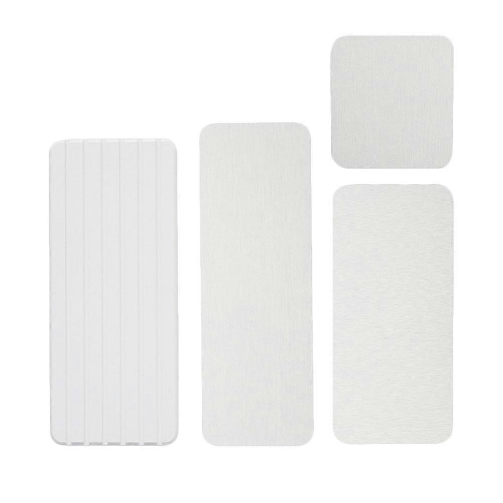 Diatom Mud Mug Pads with Heat Resistance and Insulation for Home Use White Elegant Coasters 4pcs