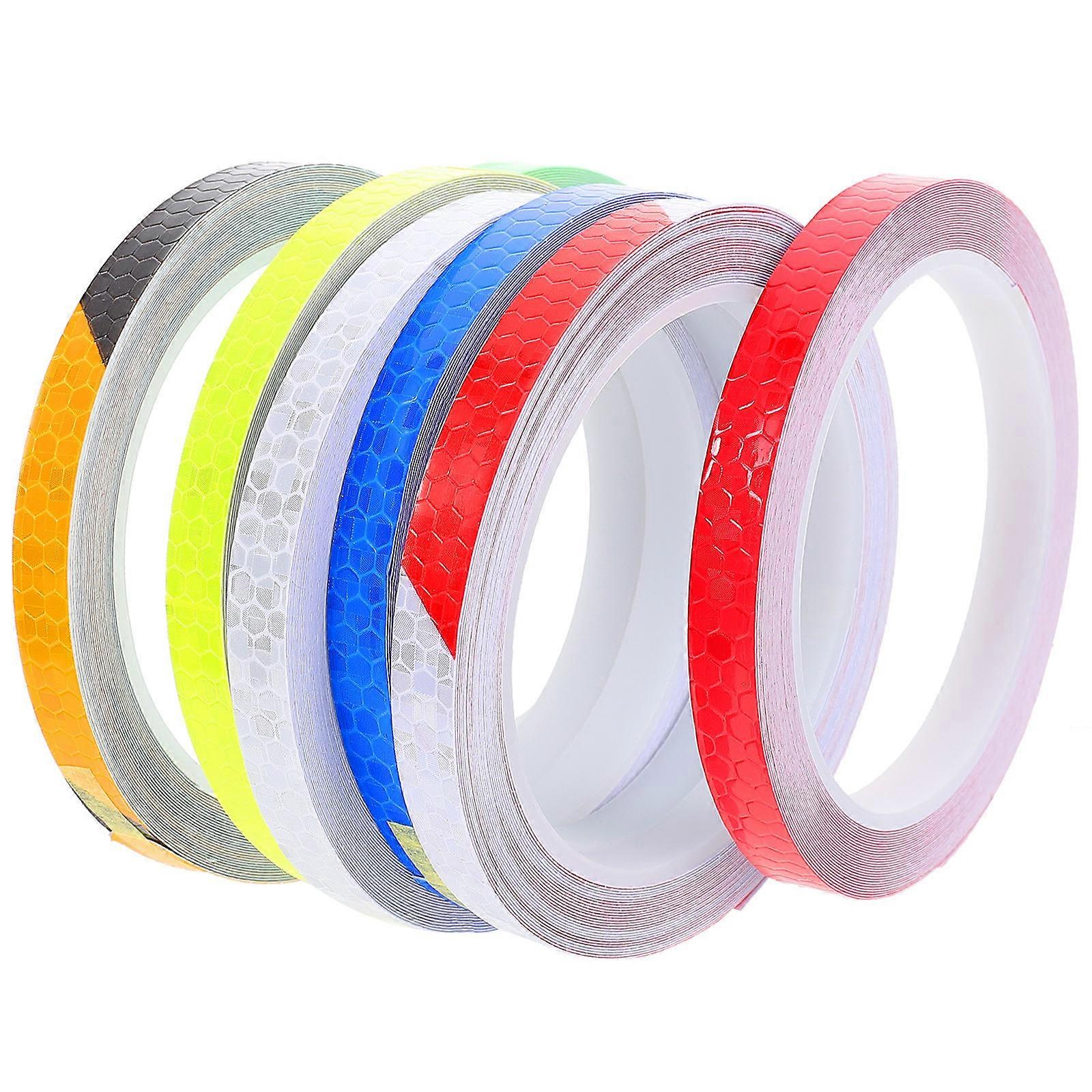 7 Rolls High Visibility Reflective Tape for Bikes – Durable Safety Stickers and Warning Reflectors for Enhanced Visibility
