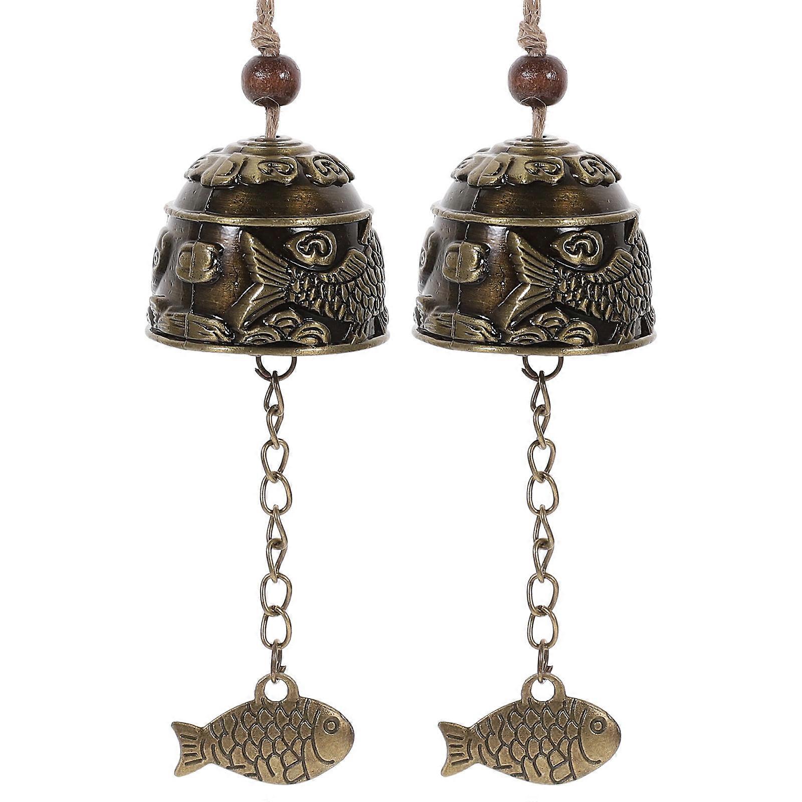 Unique Wind Chimes Peacock Wind Chimes Outside Wall Christmas 7.9×2.1×2.1in 2Pcs
