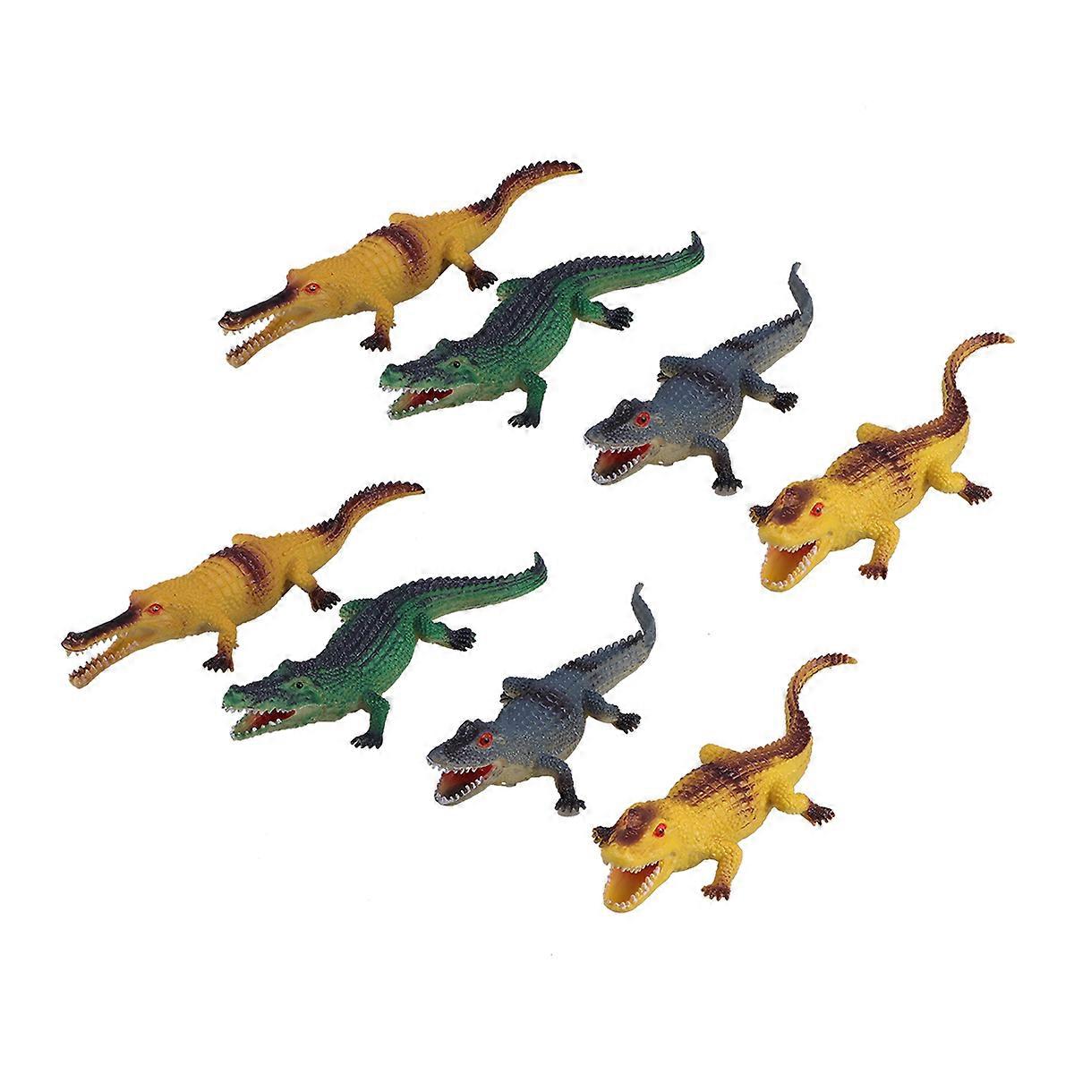 8pcs Figure Toy for Kids Imaginative Play Assorted Color Plastic Animal Figures