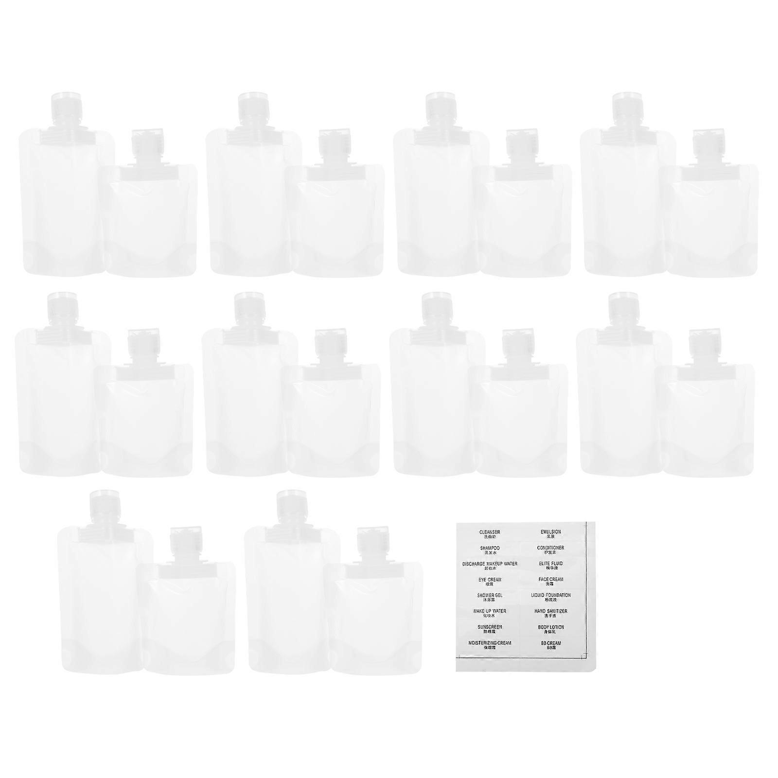 Refillable Leakproof Travel Bags 1 Set Squeezable Cosmetic Containers Suitable For Family Use 5.4×2.8×1in Shatterproof Modern Design