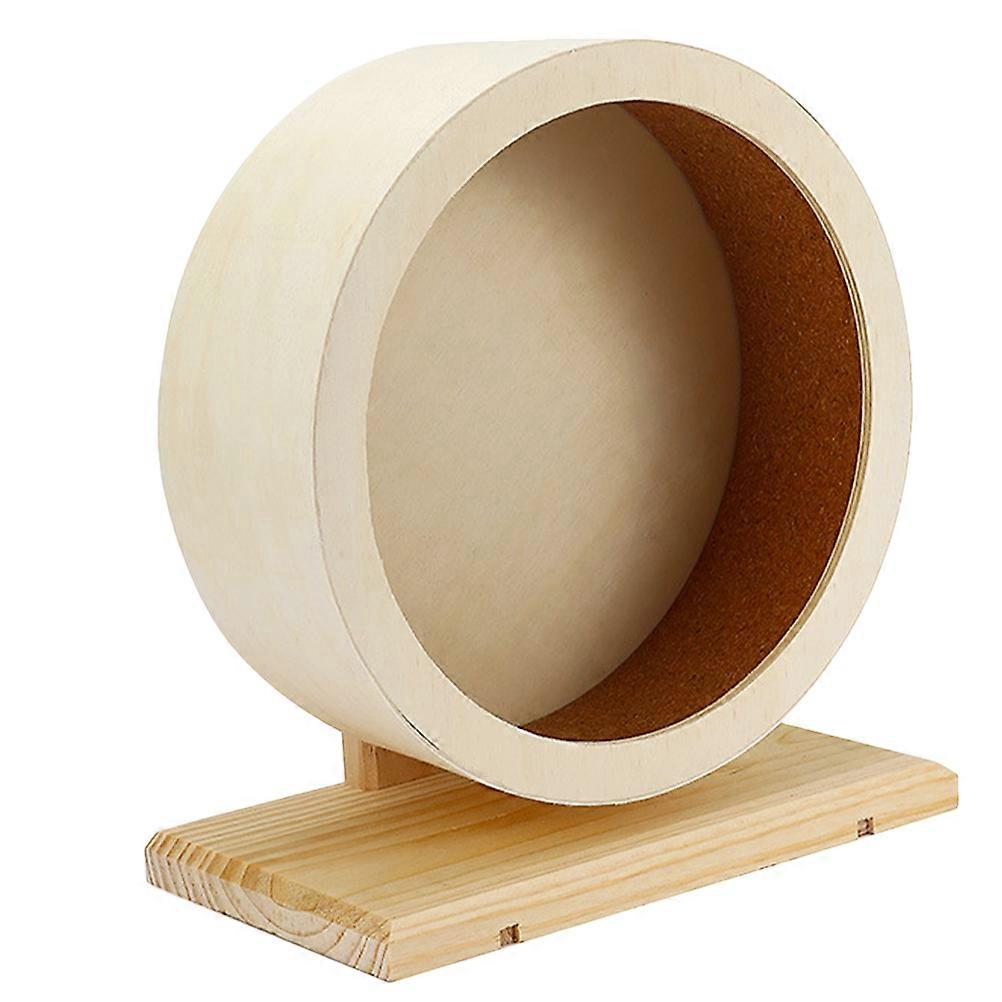 Wooden Silent Hamster Exercise Wheel for Small Animals – Quiet Design for Gerbils, Chinchillas, and Dwarf Hamsters – Promotes Healthy Activity and