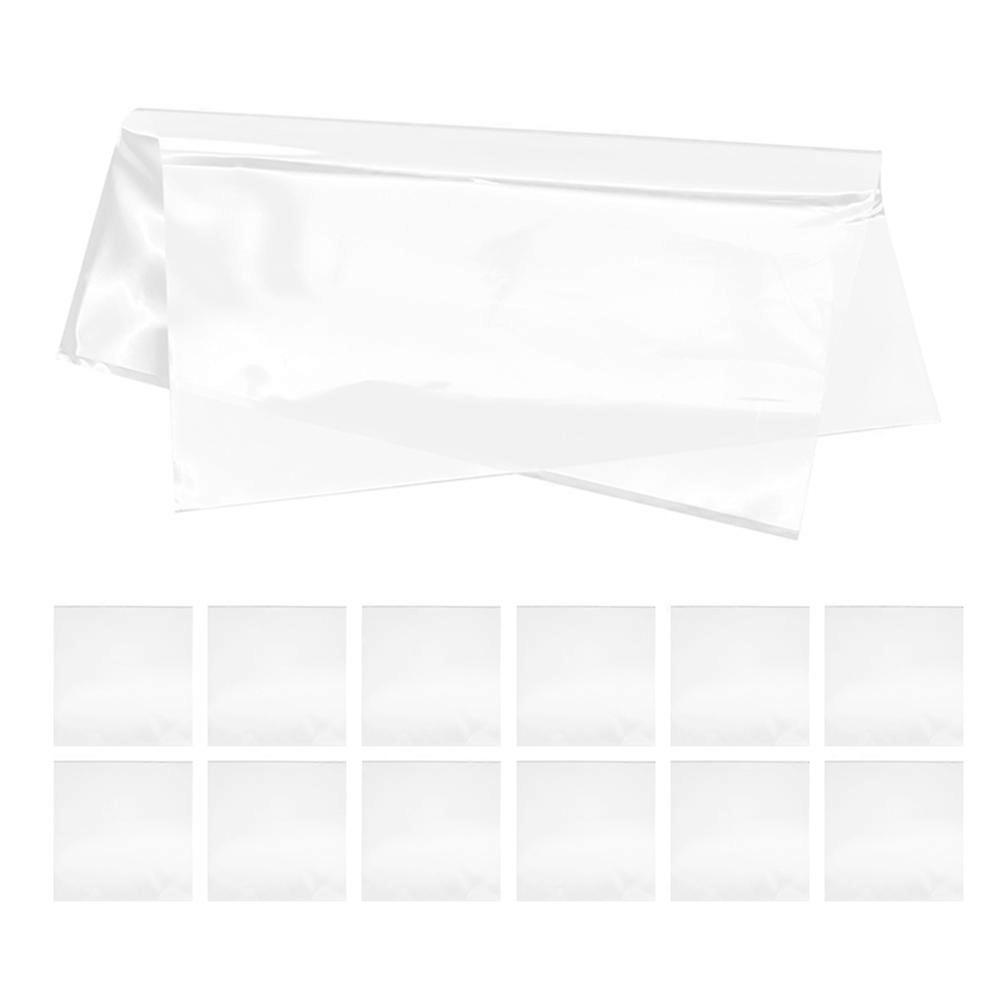 Durable Plastic Outer Sleeves for Vinyl Records Storage White Waterproof and Tear Resistant 24pcs