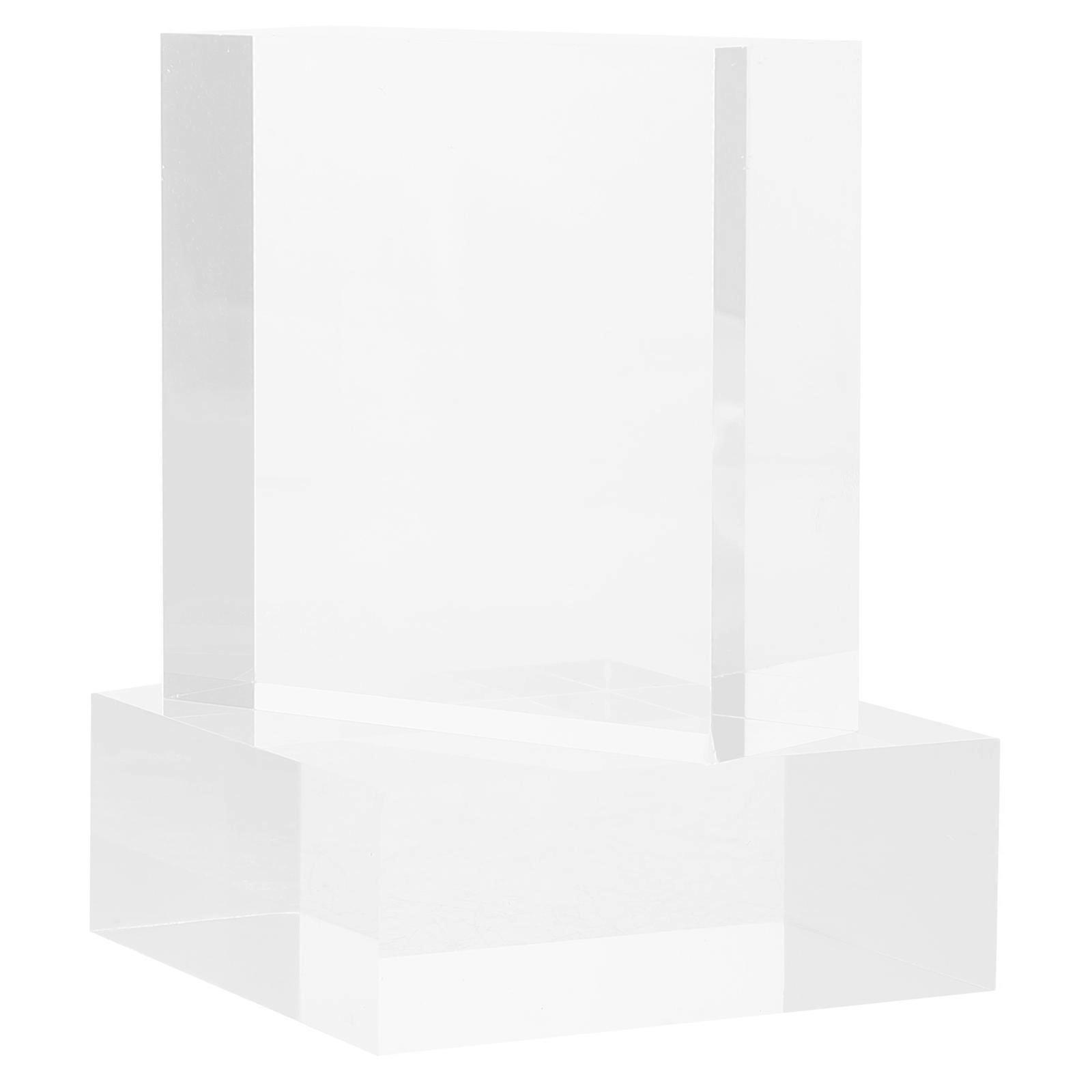 Displaying Stand Figurine Display Base Clear Acrylic Modern Style Toy Enthusiasts 5.00X5.00X1.80CM 2Pcs