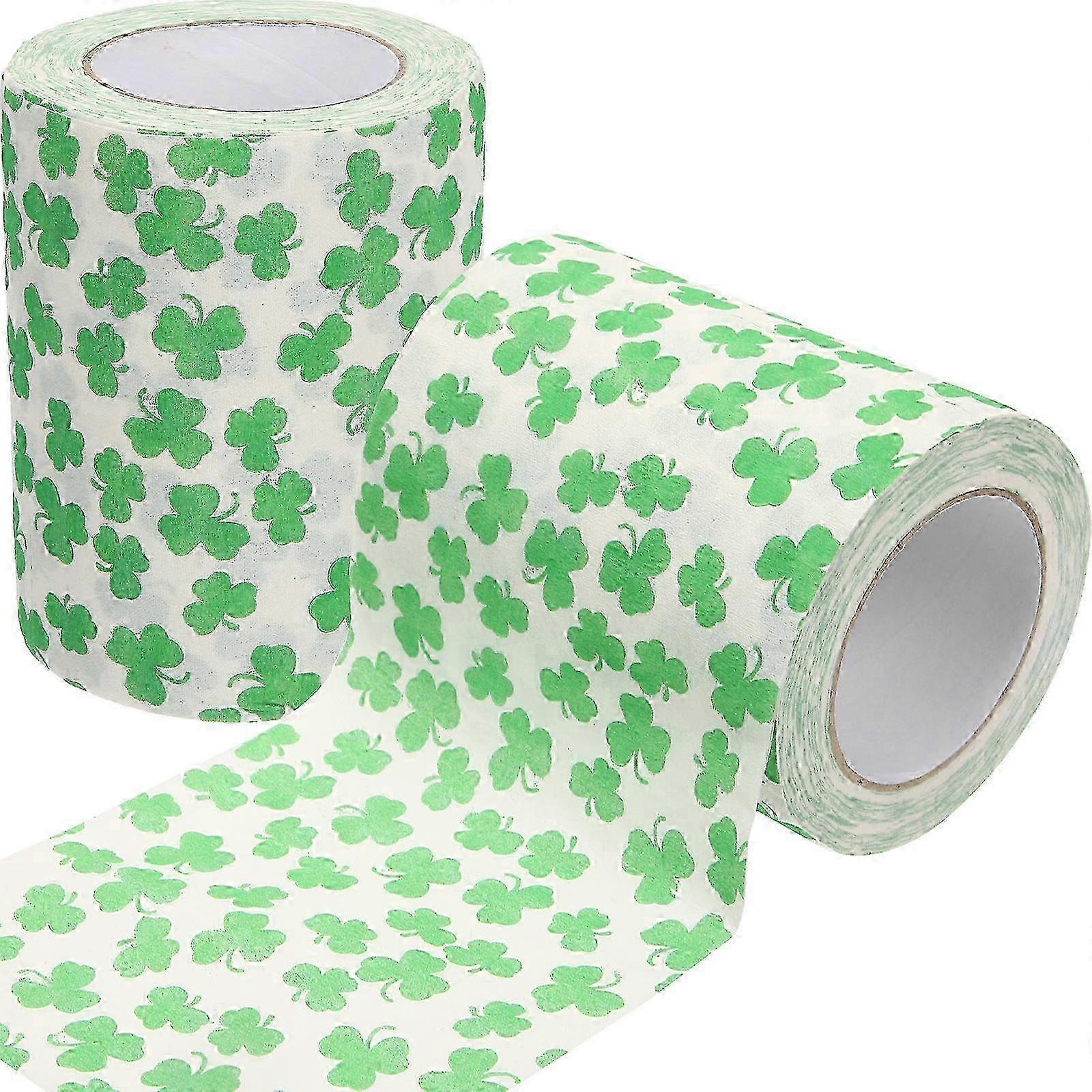 2025 JiaWei 2 Rolls Clover Pattern Toilet Paper Roll Paper Tissue Paper Bathroom Toilet Paper Roll aeq