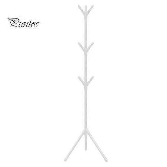 Adjustable Height Multi Hook Clothes Rack Stand - Freestanding Coat Hanger with High Stability & Easy Assembly for Clothing Storage