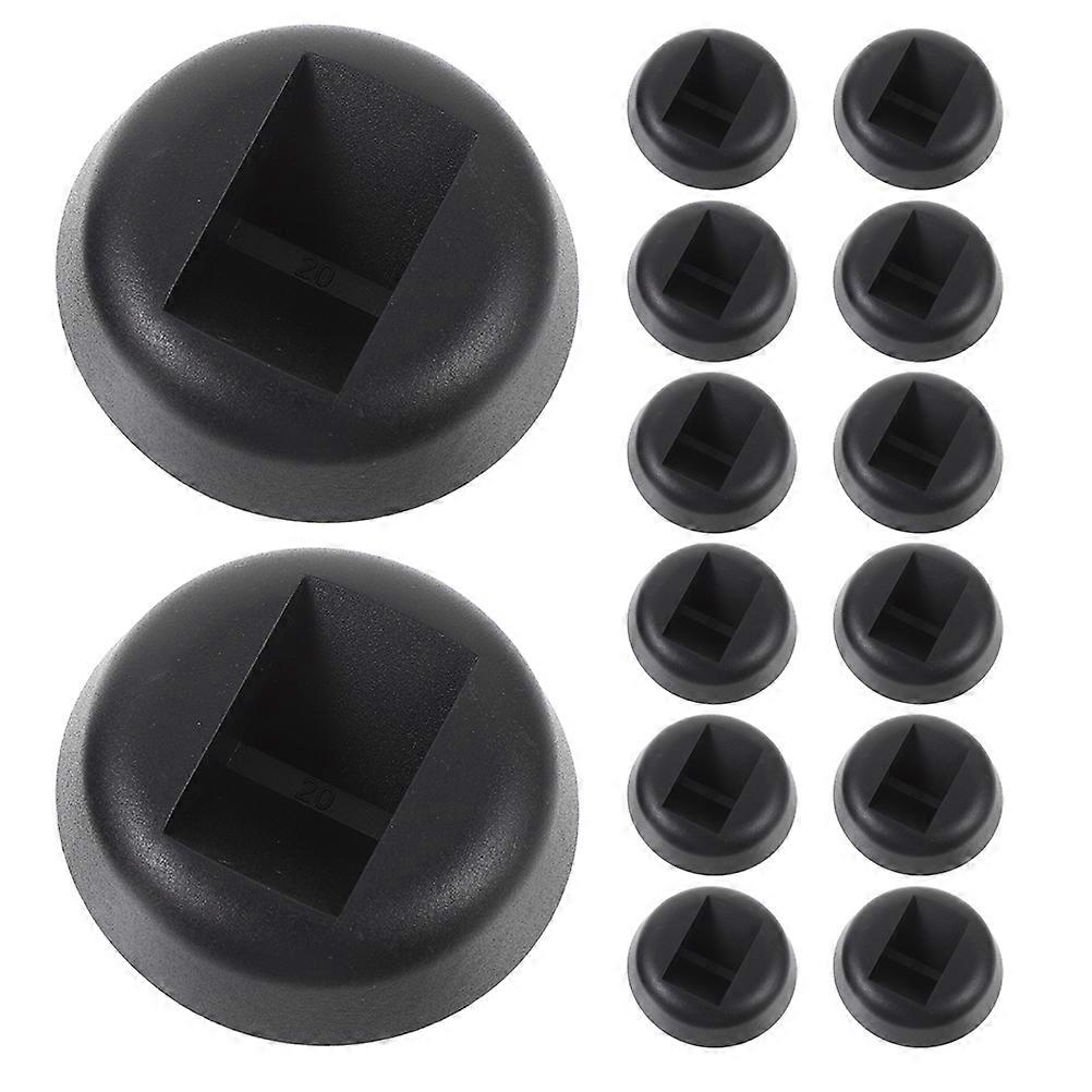 Floating Frame Jewelry Display Stands 20Pcs Black ABS Display Base with Versatile Use for DIY