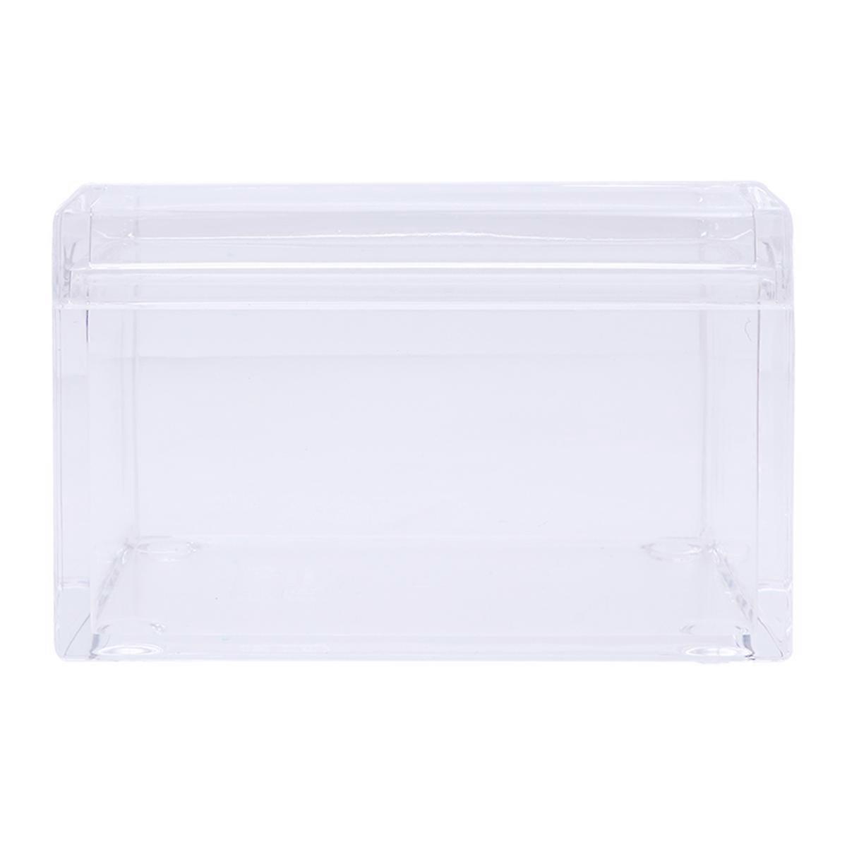 Transparent Rectangular Tea Bag Holder For Female Use 10.5 X 7.5 X 7Cm 1Set