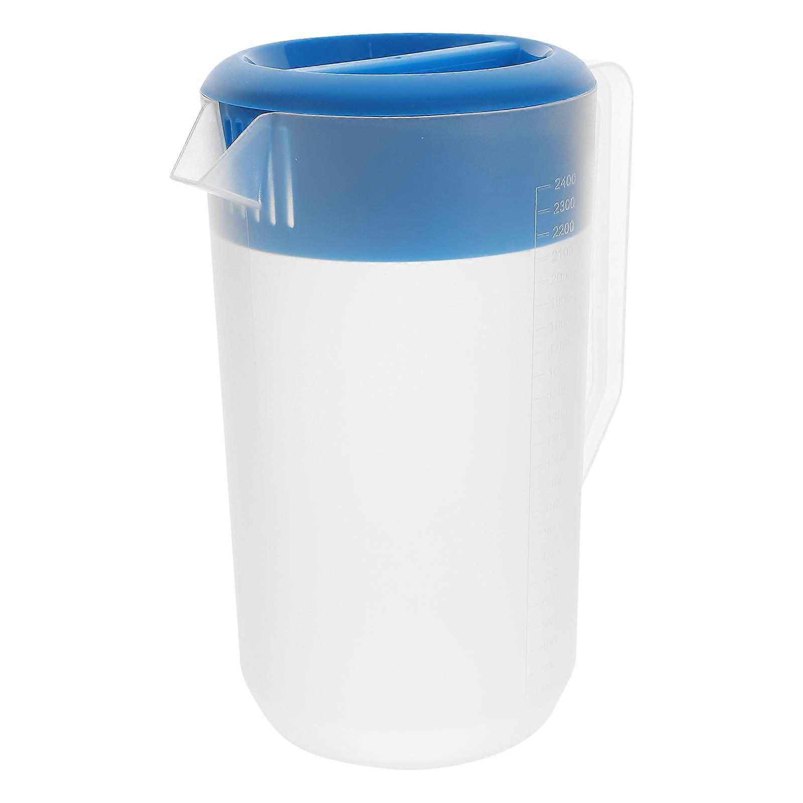 Transparent Beverage Pitcher For Big Parties And Restaurant 2400ml Cold Water Jug With Scale 1Pack