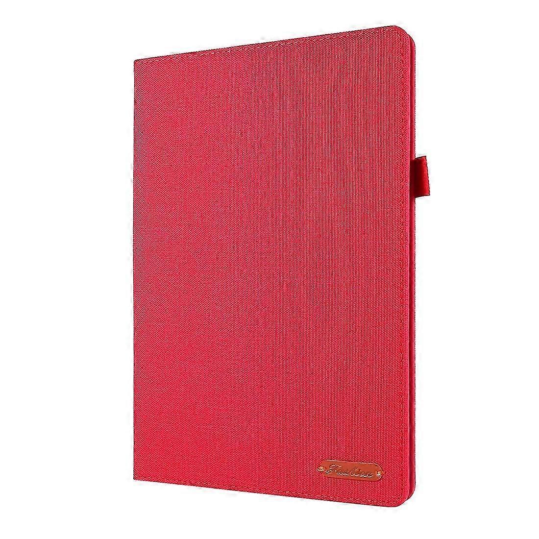 Tablet Case For Lenovo Tab P10 10.1 Cloth Style TPU Flat Protective Shell(Red)