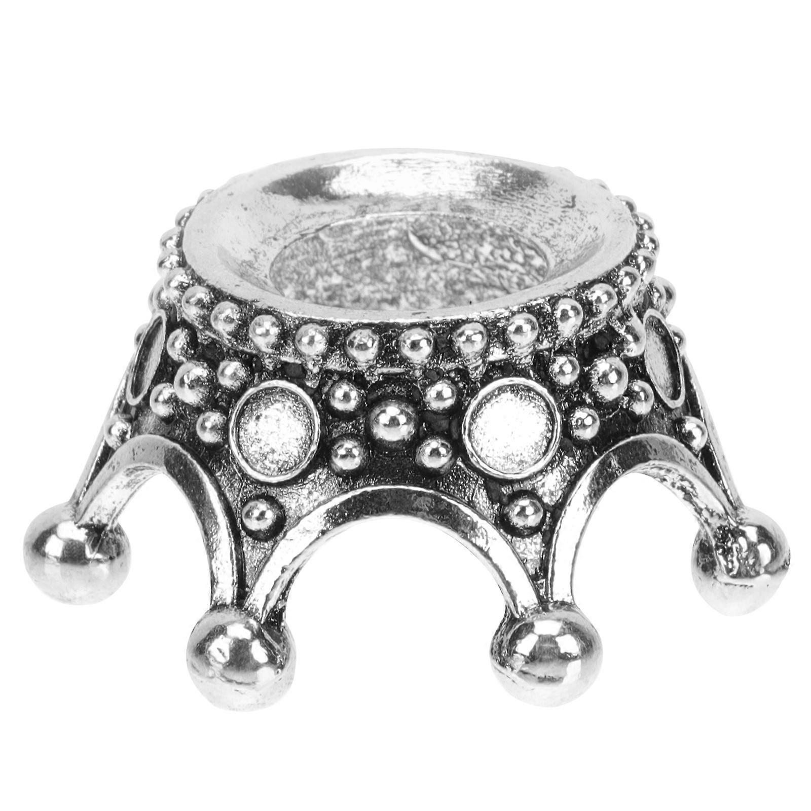 Crown Shape Crystal Ball Display Stand Suitable For Home Decoration Grey 1Pc
