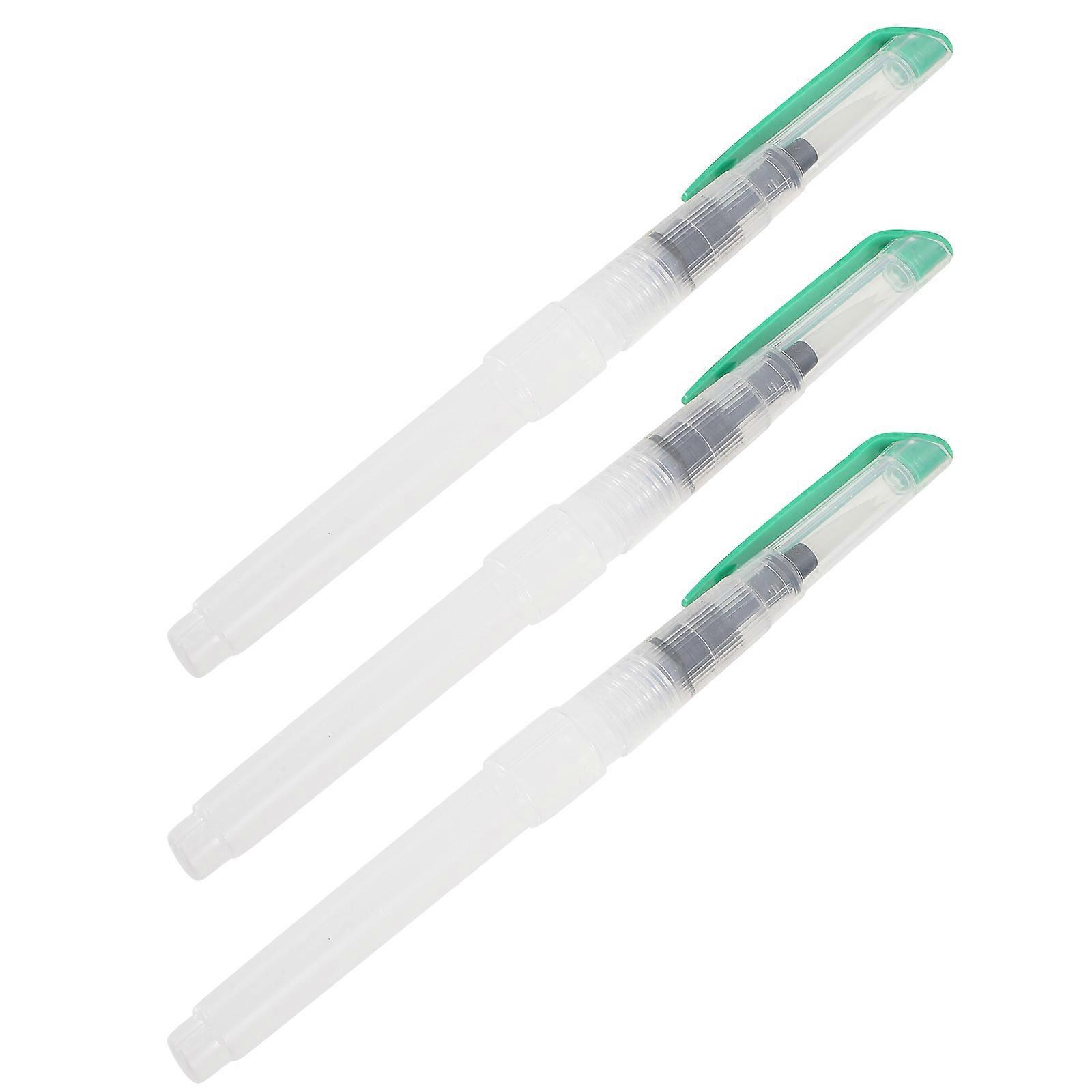 Watercolor Paint Pen Set Of 3Pcs Featuring Supple Tip Design Perfect For Travel And Art Projects Using Watercolor Techniques