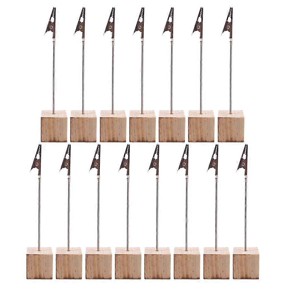 Iron Photo Holder 15Pcs Multi Color Card Stand with Stable Base for Decoration