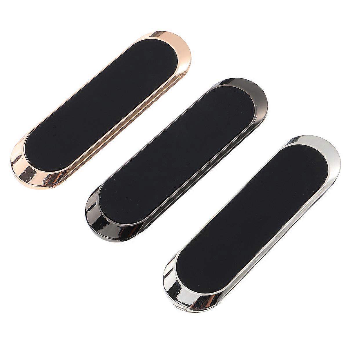 3pcs Magnetic Car Phone Holder Mount for Dashboard Compatible with Smartphones Easy One Hand Operation Black Silver Rose Gold