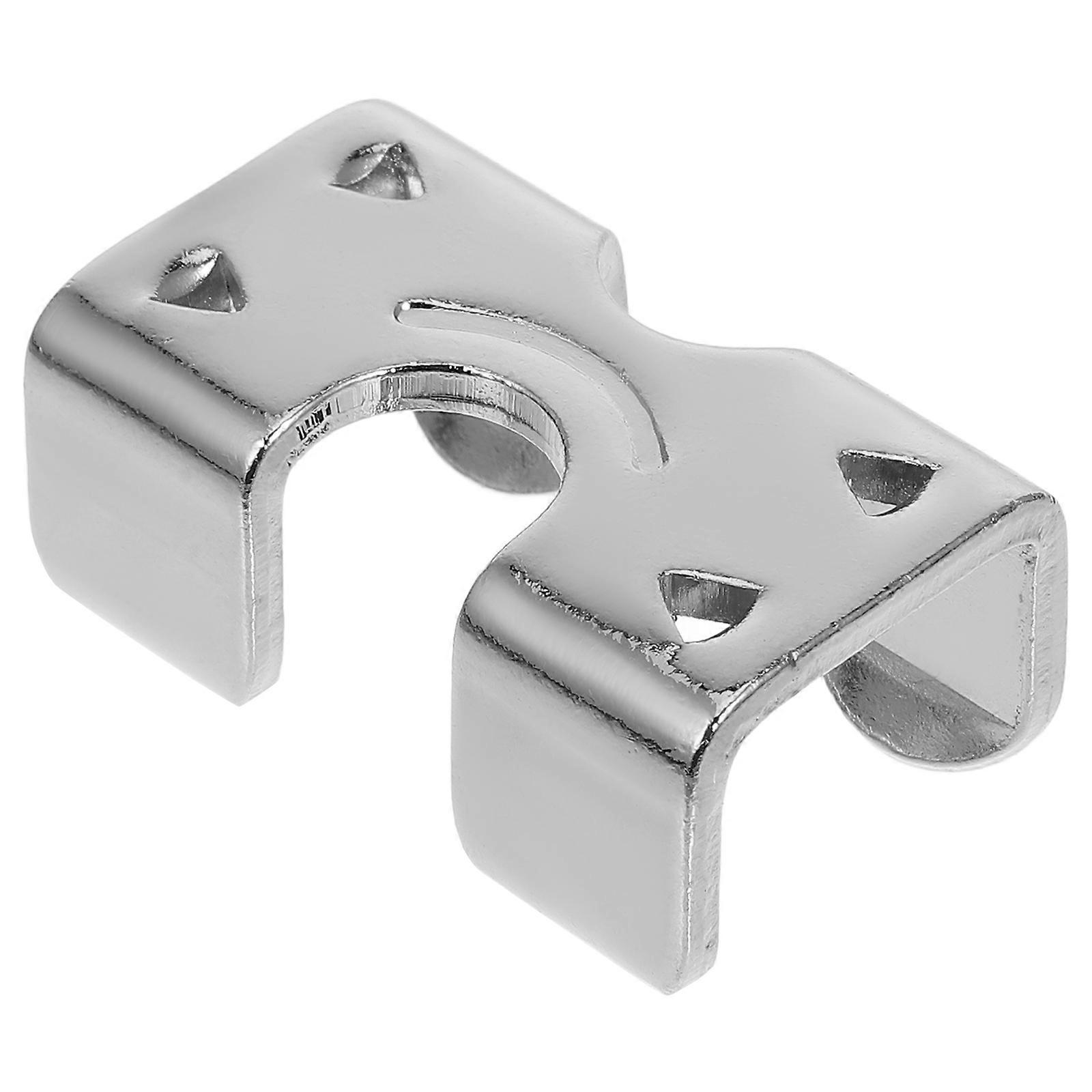 10Pcs Silver Nickel Plated Iron Rope Clamps For DIY Projects Sized 22Mm Inner Width For Professionals