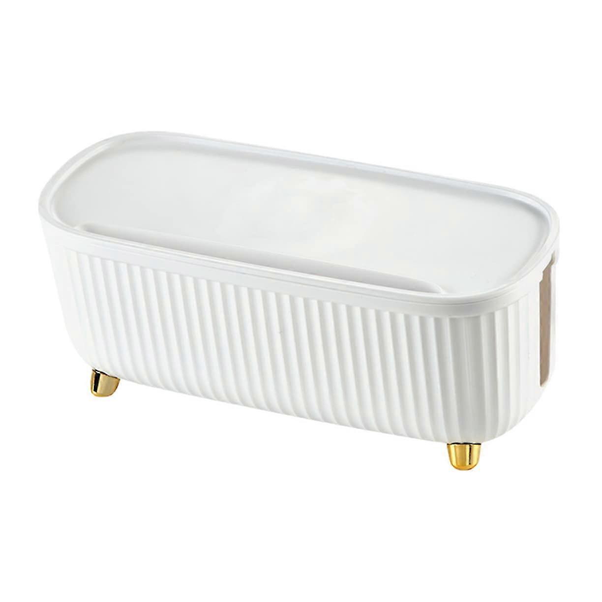 Box Wire Finishing Box Cord Hiding Storage Container ABS 36.5X16.5X16cm White