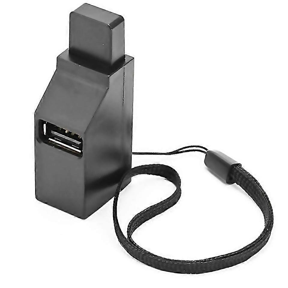 For portable multiinterface hub splitter usb30 highspeed hub Black