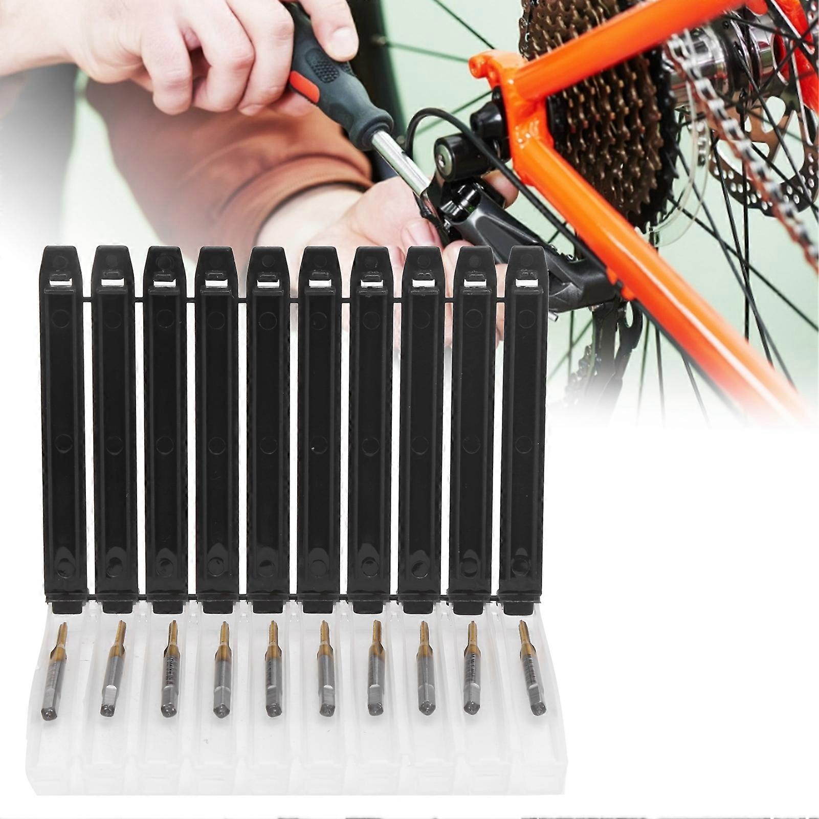 10pcs Coating Thread Tap HSS High Hardness Machine Tapping Thread Drill Bits M1.6 x 0.35 