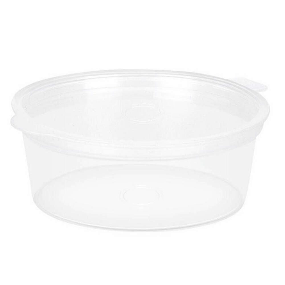 100-Piece Slime Storage Container with Attached Lid for Sauces and Condiments, Disposable