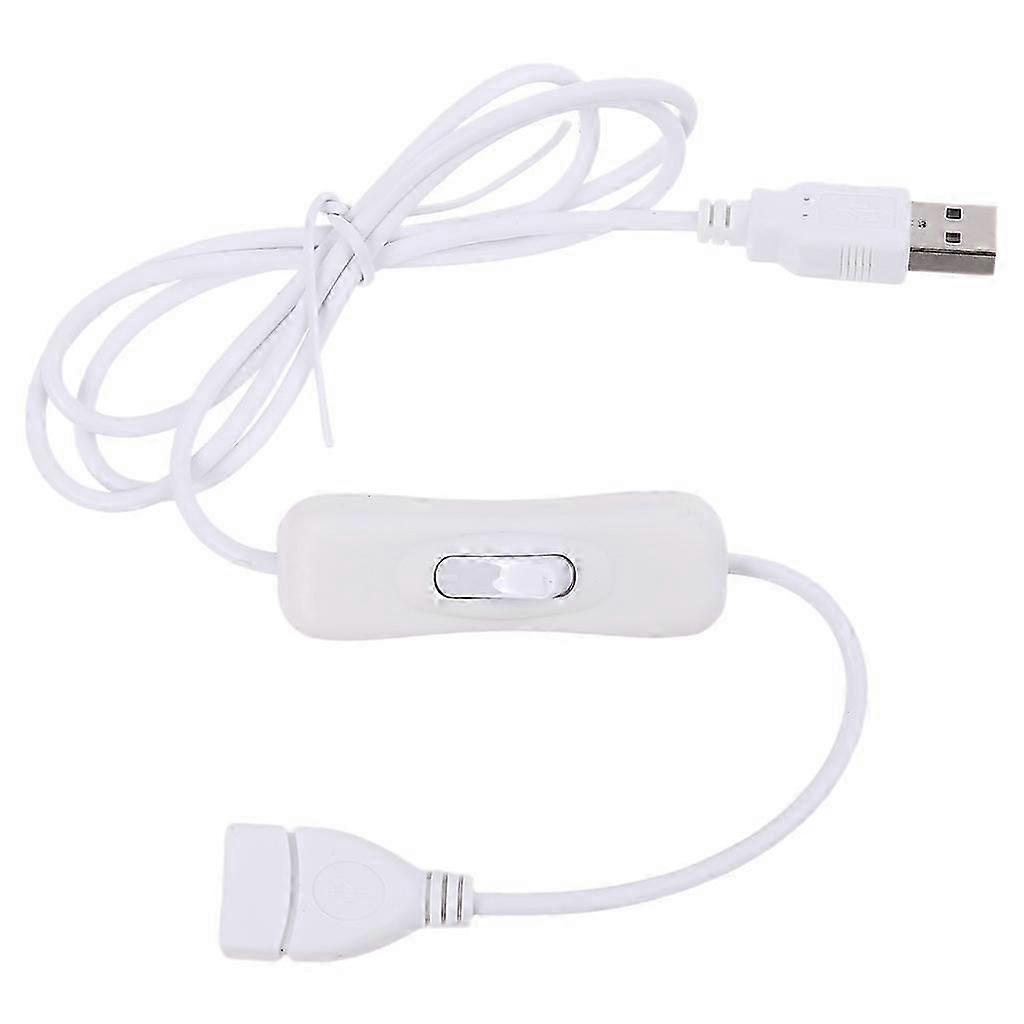 100cm USB 2.0 Male to Female Extension Data Cable with On/Off Switch for USB LED