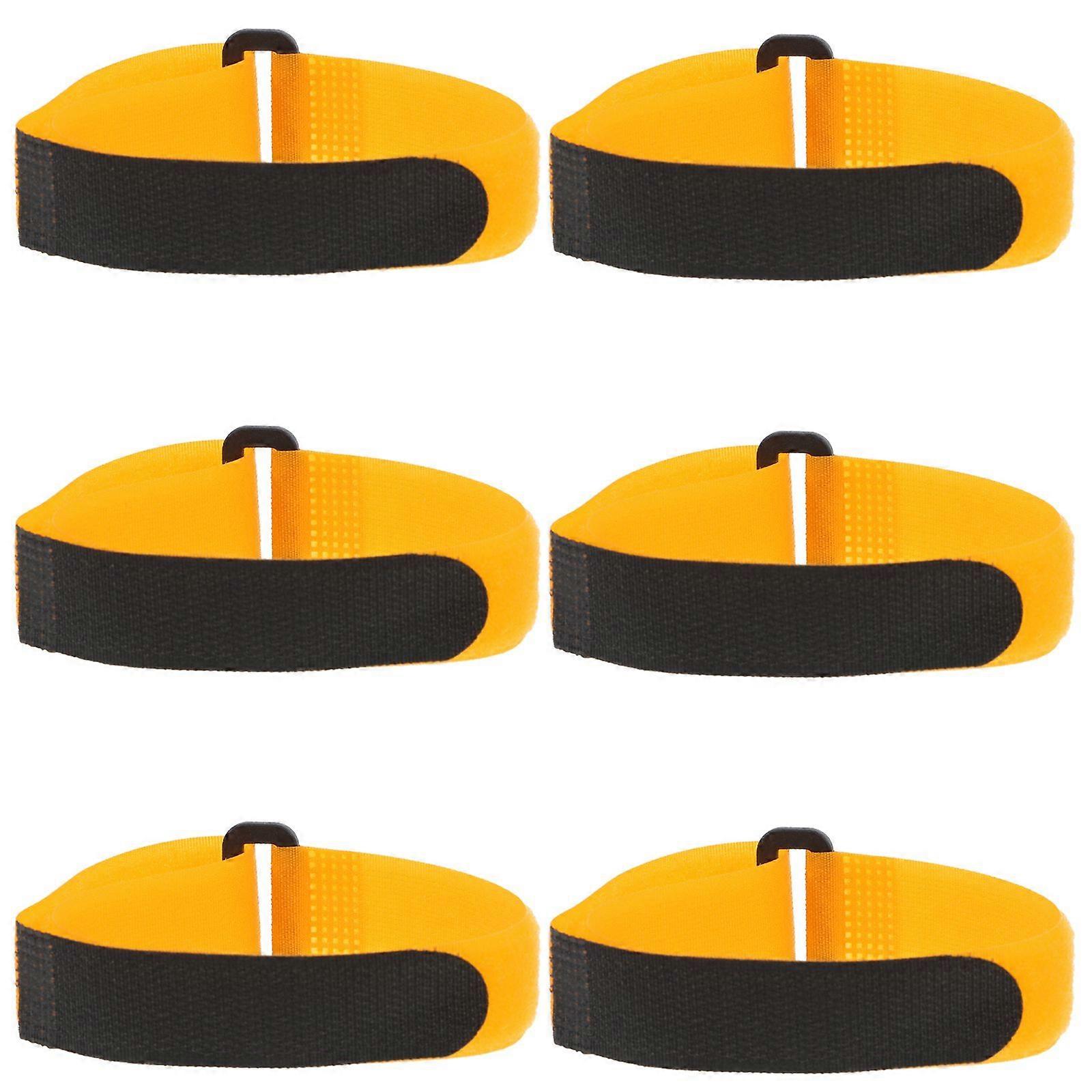 6pcs Soccer Net Tape Fasteners Cable Organizing Tape Fastening Tape Self Adhesive Soccer Goal Net Hook and Loop Tapes DIY Tapes Organizing Hook Loop