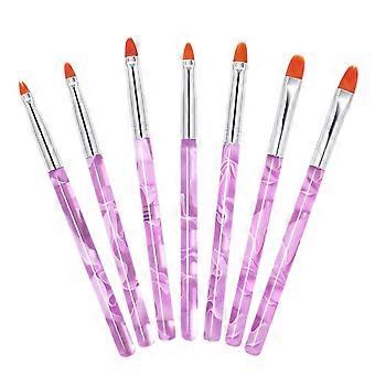 Nail art gel pens, 7-piece set, acrylic pen barrels, pens for DIY nail art