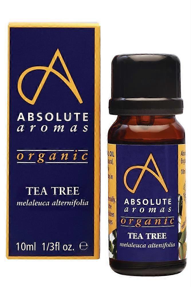 Absolute Aromas Organic Tea Tree Oil 10ml - 2 Pack