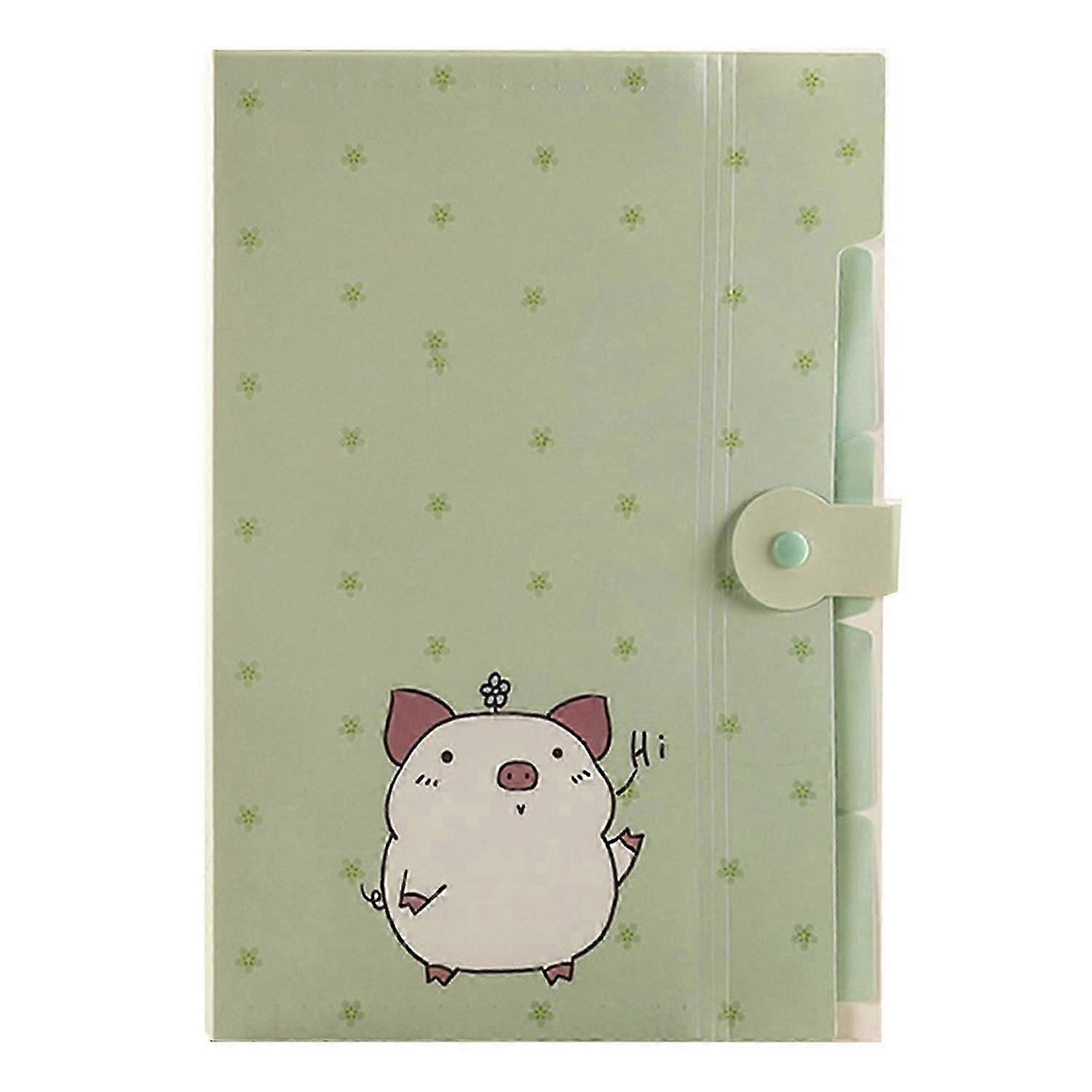 File Folder Candy Color PP Expanding File Folder Cute Appearance Mechanical Edge Sealing Folder with