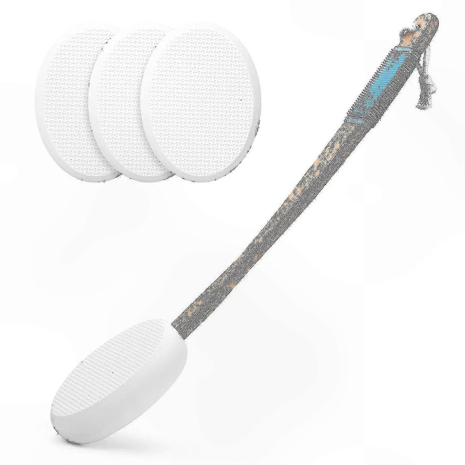 Lotion Applicator for Back with 4 Washable Pads - Comfortable and Reusable Self-Care Tool