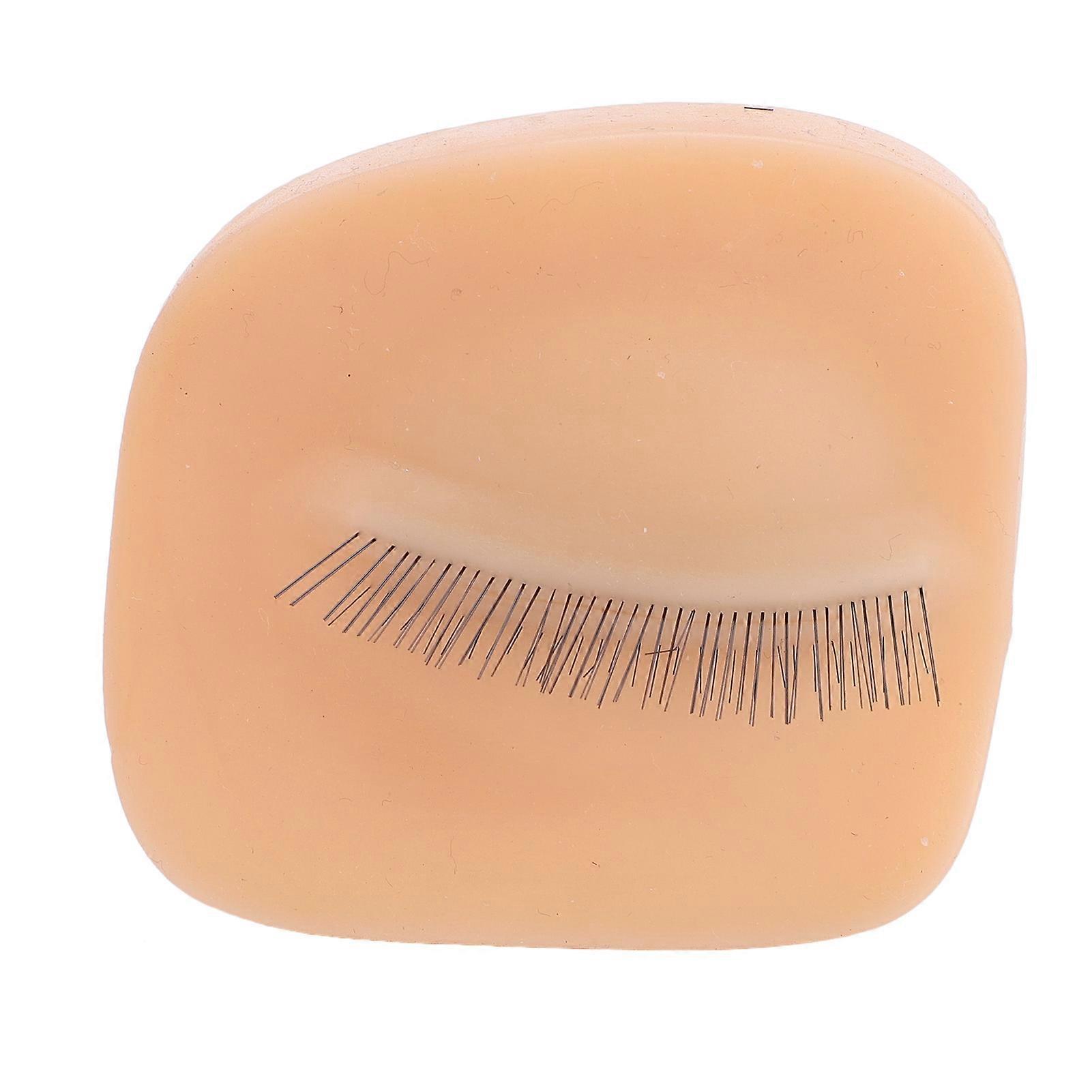 Replacement for Lash Extension Realistic Eyelash Extensions Practice Eyelids Silicone Removable with Storage Box