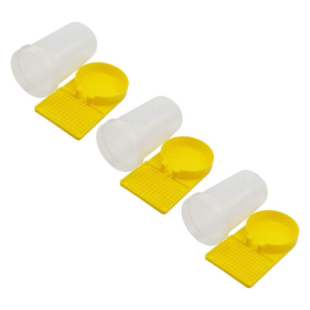Bee Feeder Watering Station 3Piece Beehive Insert Durable Hive Entrance Tool for Garden Pollinators Beekeeping