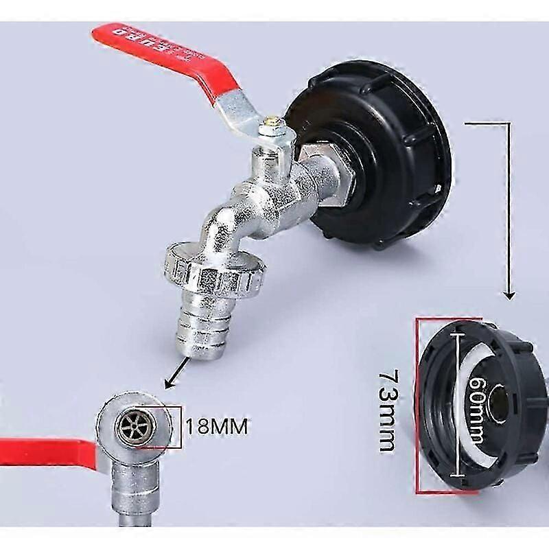 Safety Valve, Ibc Tote Tank Adapter With Stainless Steel 304 Ensures Reliable Performance In Your 1000L Water Storage Solution