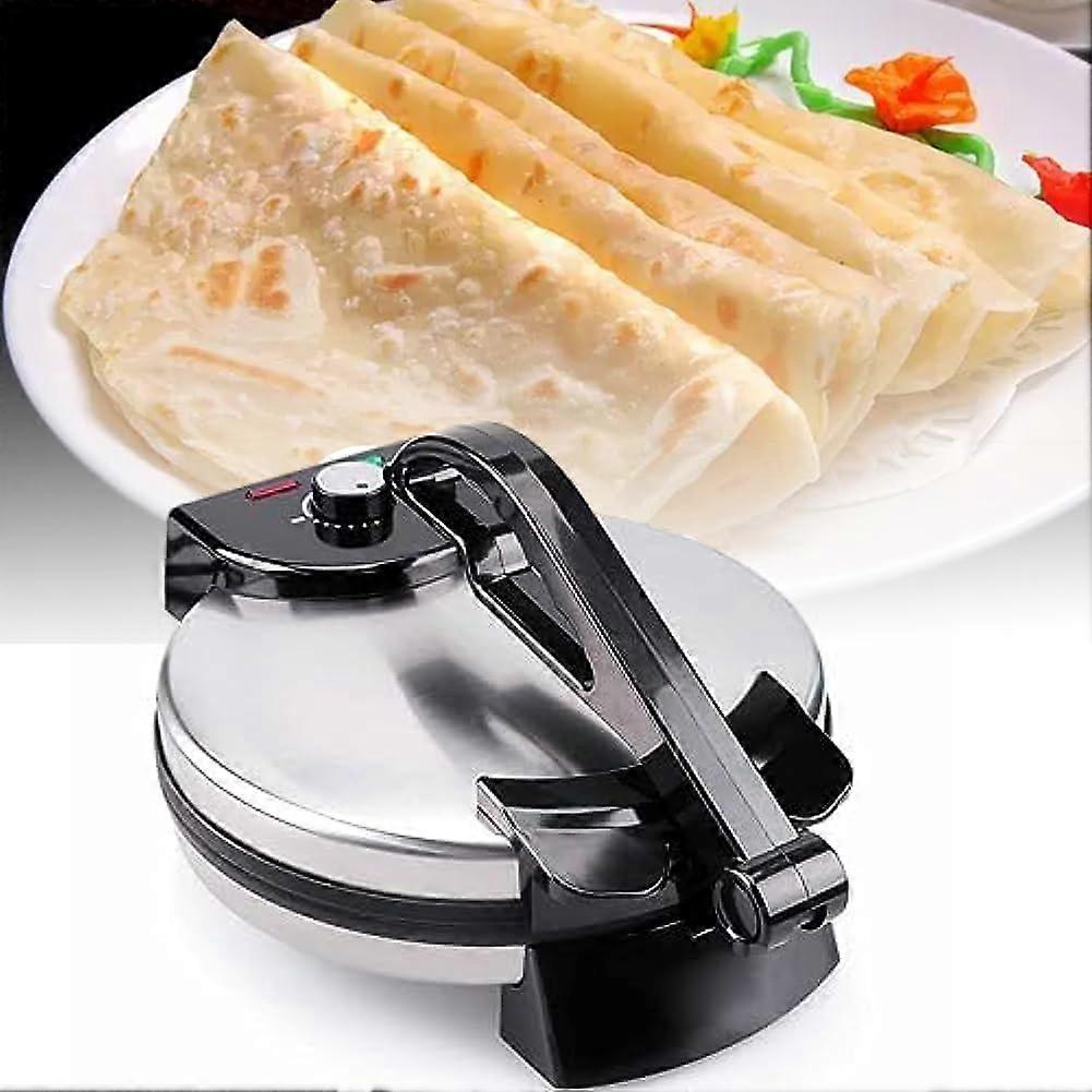 Electric Pancake and Crepe Maker 12Inch Nonstick DoubleSided Heating 1800W Adjustable Thermostat Chapati Pita Tortilla
