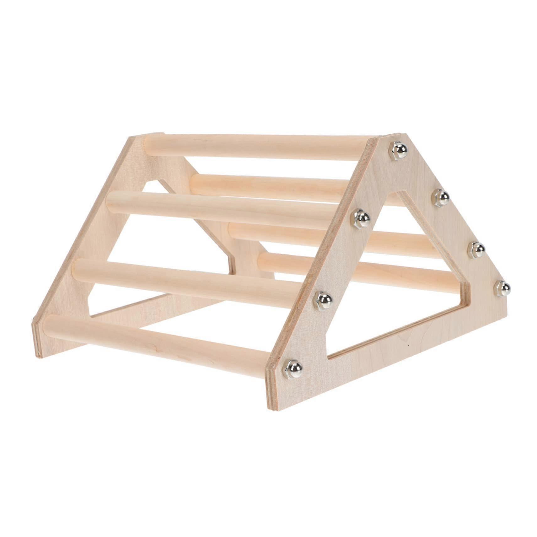 Funny Hen Rooster Standing Rack Wooden Chicken Play Stand Durable Safe Enrichment And Exercise For Hens And Roosters