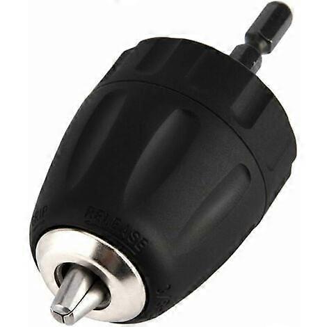 0.8-10mm 3/8"-24UNF Keyless Drill Chuck with 1/4" Hex Socket Holder Drill Accessories