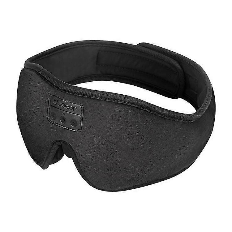 3D Bluetooth Sleep Mask with Stereo Speaker Noise Cancelling for Sleep Travel Relax(Black)