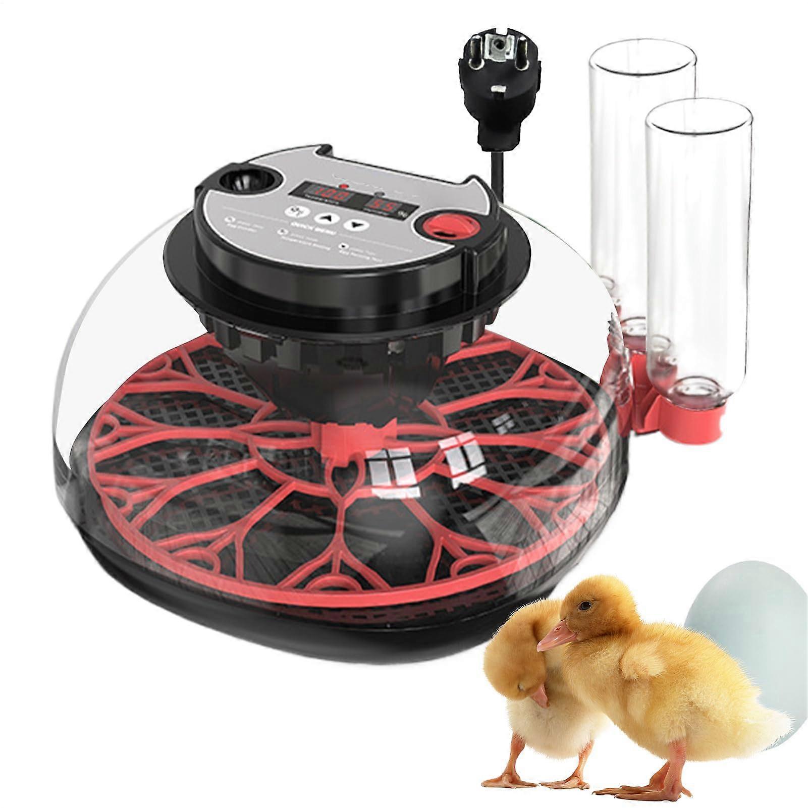 Incubators for Hatching Eggs Incubator For Chicken Eggs With Automatic Water Filling Candling Clear Lid LED Lighting