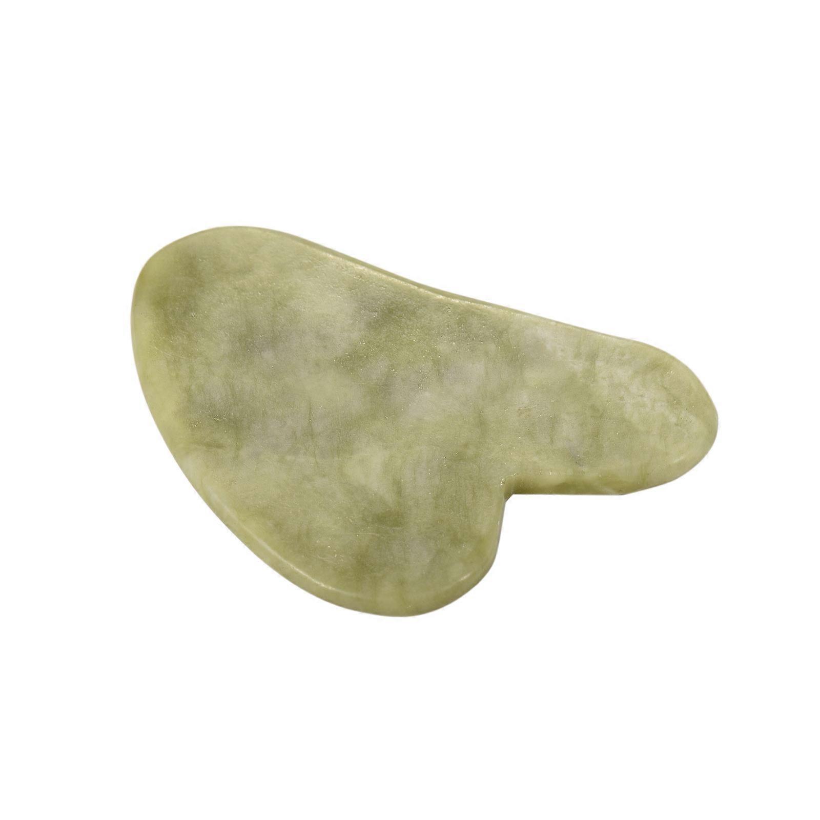 Jade Stone Scraping Board Massage Tool 7.5x5.5cm Green