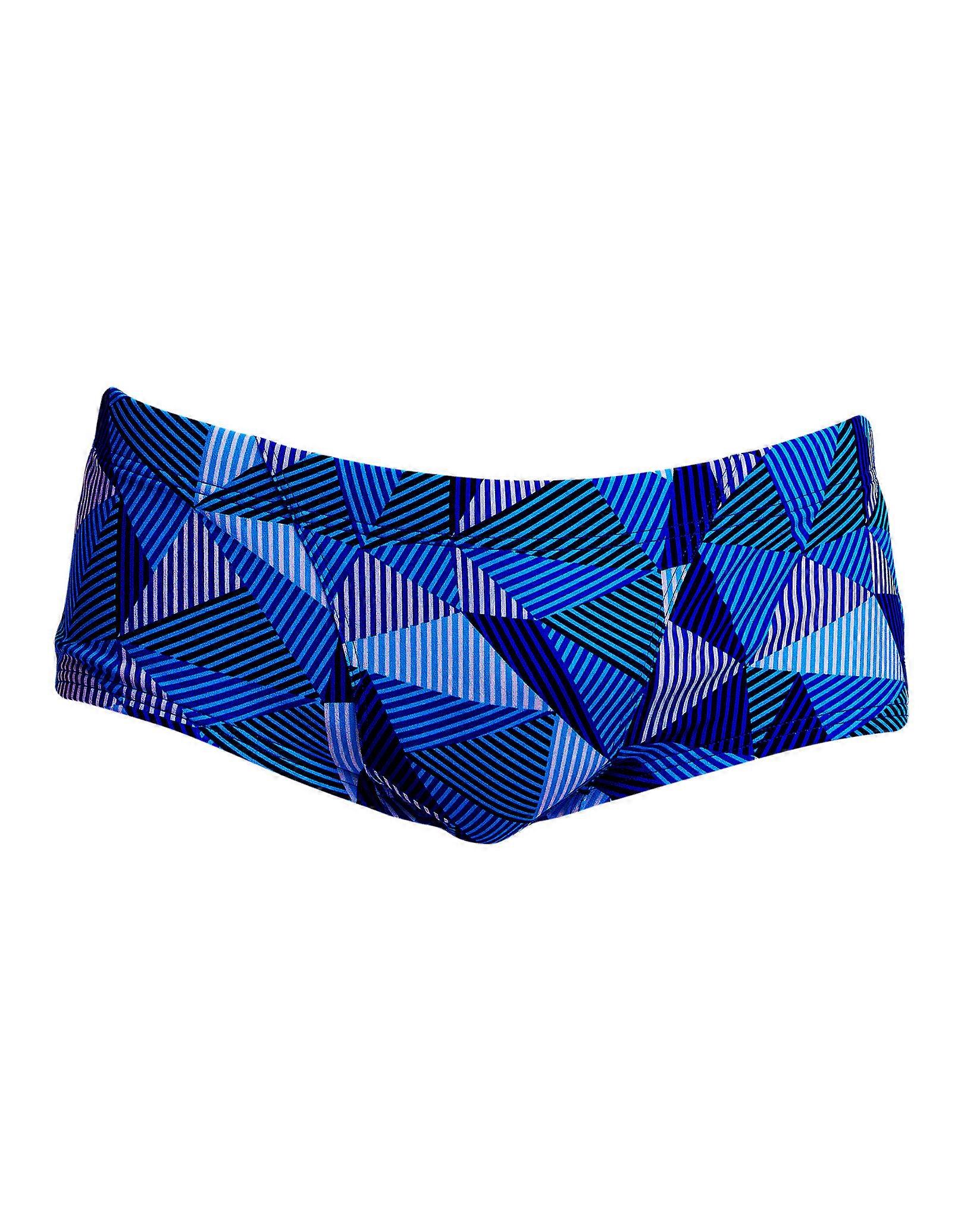 Funky Trunks Blue Bars Classic Swim Trunks