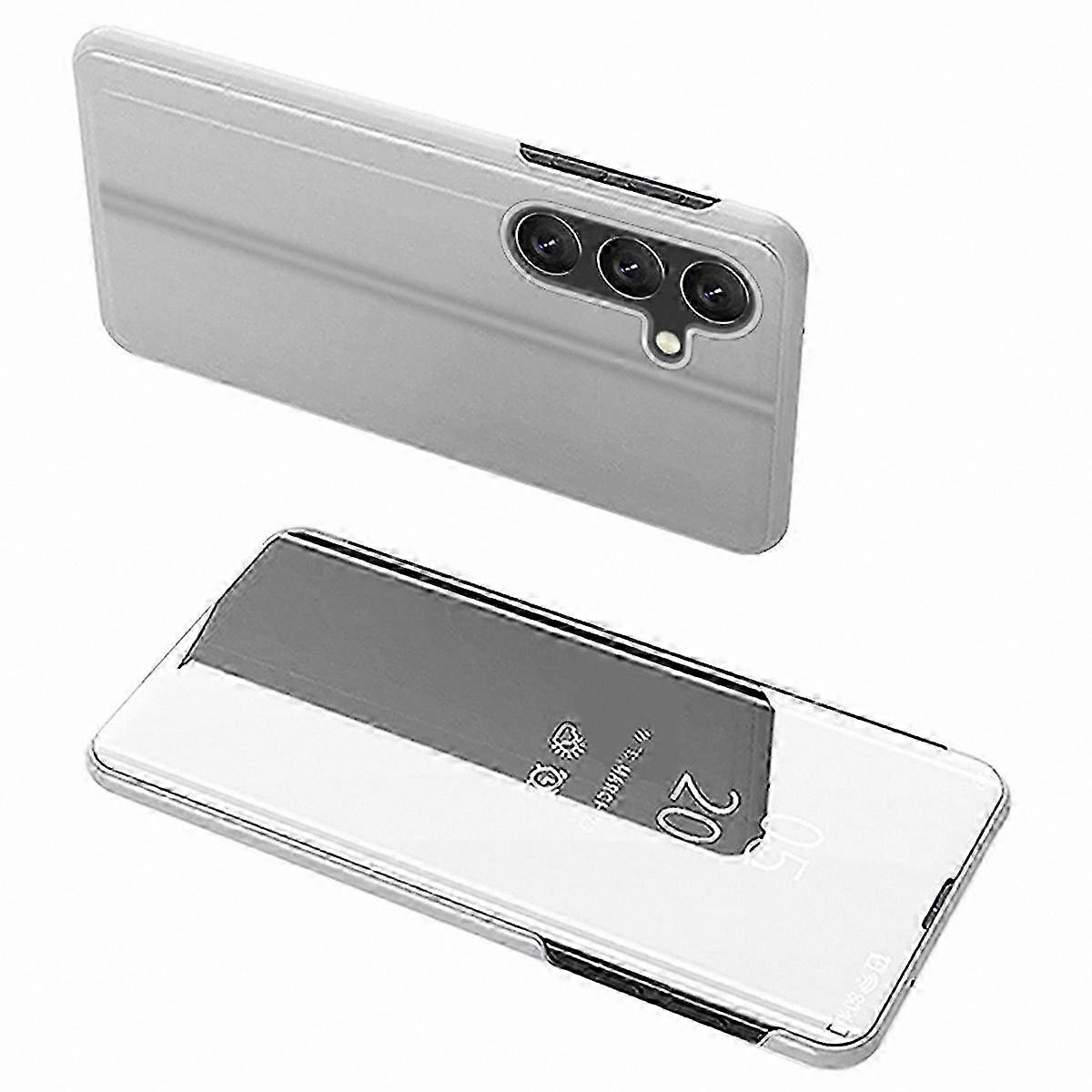 Leather Flip Case with View Window for 5G Smartphones