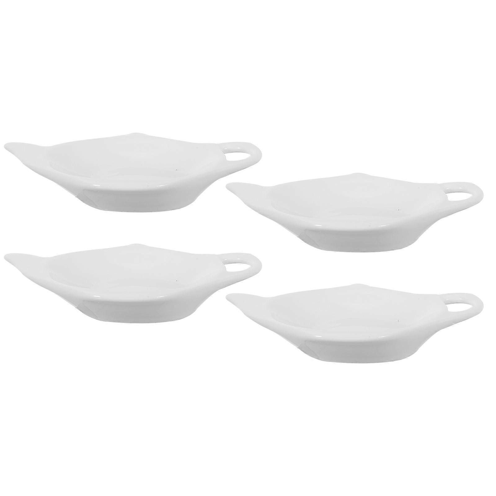 Small Ceramic Bowls Appetizer Serving Dish 4Pcs for Cake and Dessert