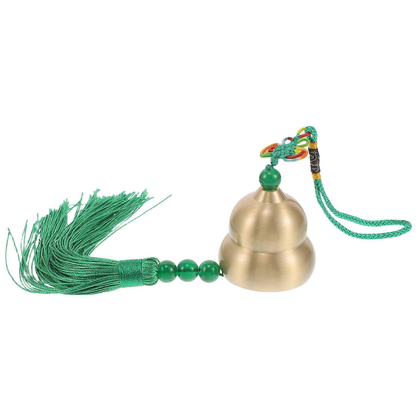 Chinese Pendant Brass Wind Chime for Decor 4Pcs Car Hanging Ornament Gourd Shape