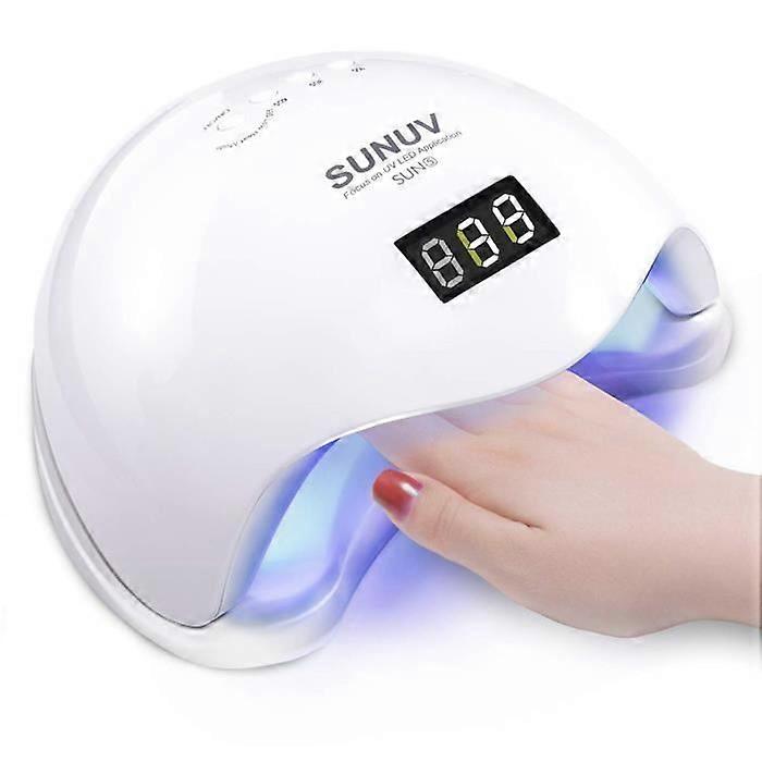UV LED Nail Dryer Lamp, SUN5 48W Professional Nail Dryer with LCD Display and Auto Sensor/4 Timer Settings