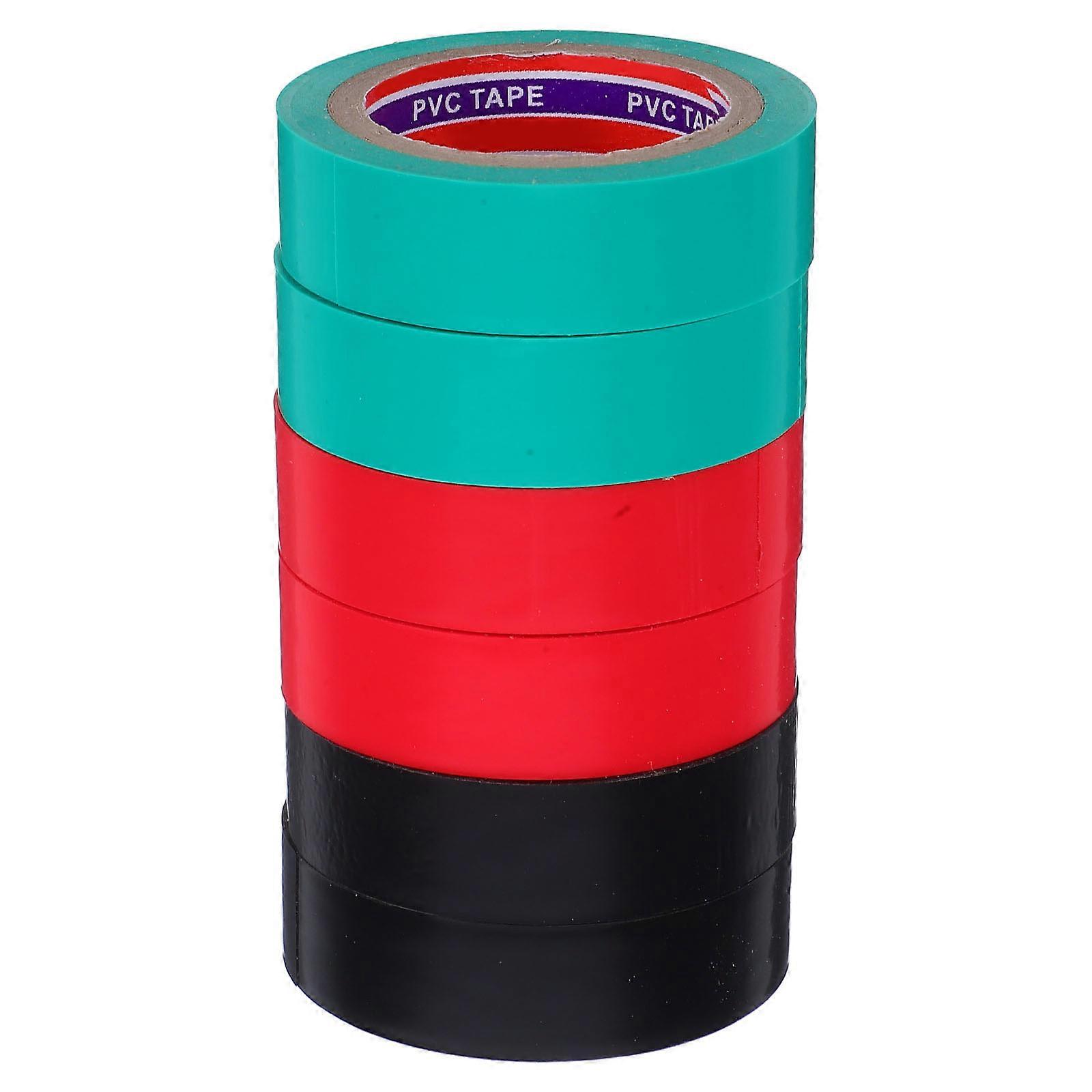 Waterproof Electrical Tape Wear-Resistant For Various Applications Green 6Pcs