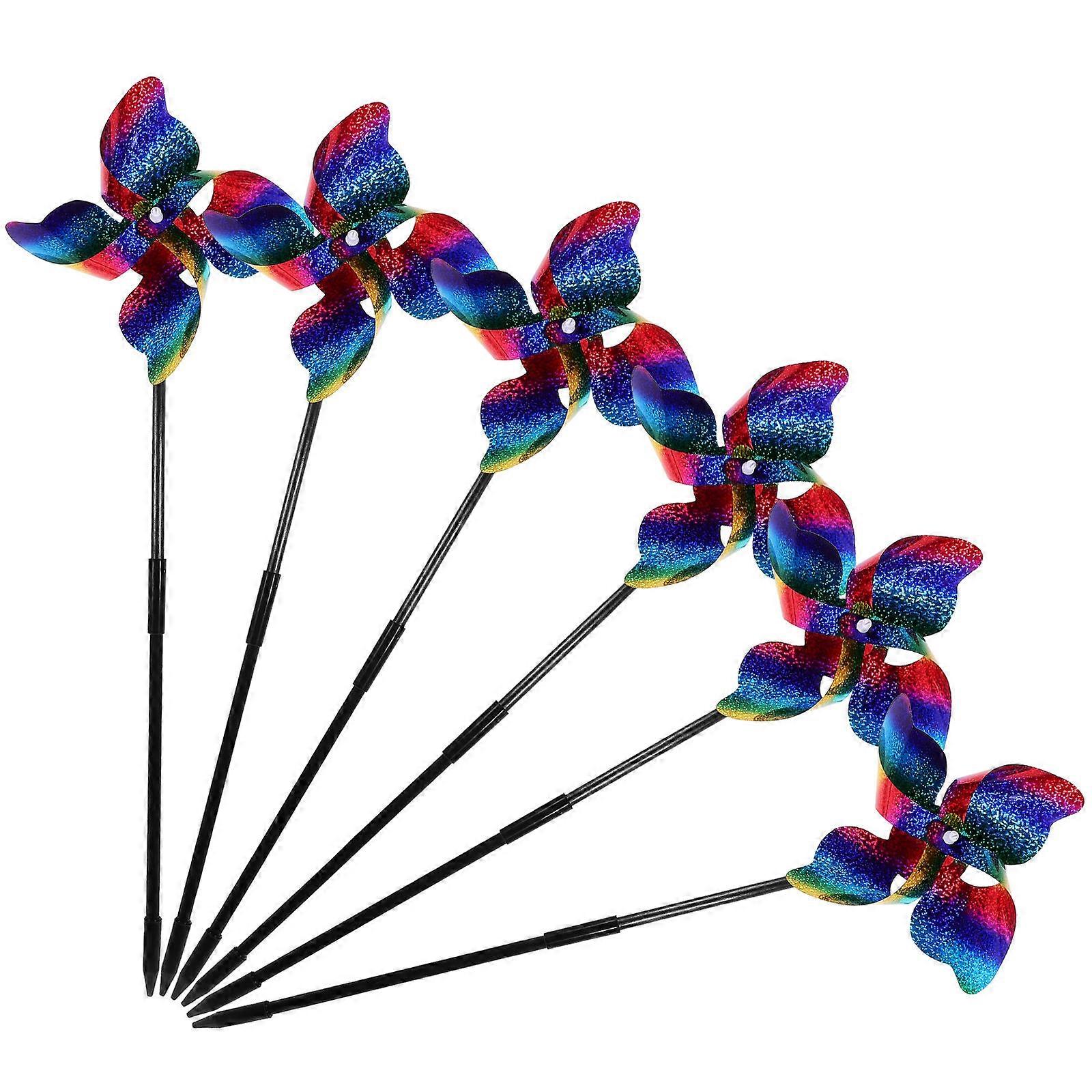 Yard Wind Spinner Garden Pinwheels Rotating Windmill Decor 30Pcs