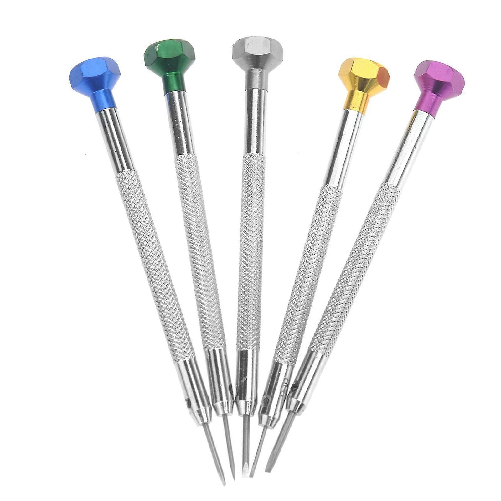 Screwdriver Repair Tools Precision Flat Slotted Screw Driver 5Pcs Pack