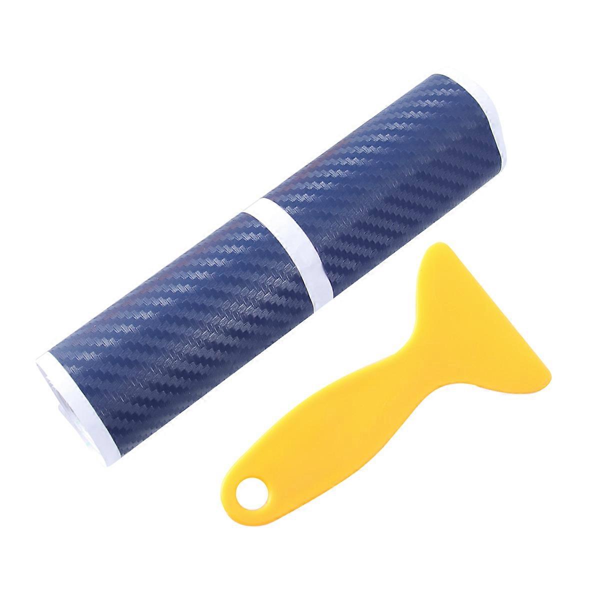 Car Styling Pedal Carbon Fiber Door Smash Strip for 8Pcs Blue